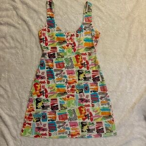 CHANEL Multicolor Abstract Mini Dress